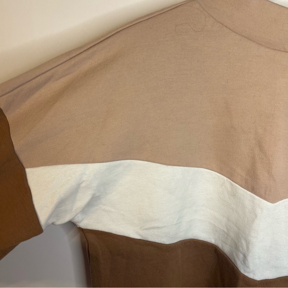 Fixmatti Brown Colorblock 2-Piece Sweatsuit Set, Size XL, Sweatshirt & Joggers - Picture 9 of 16